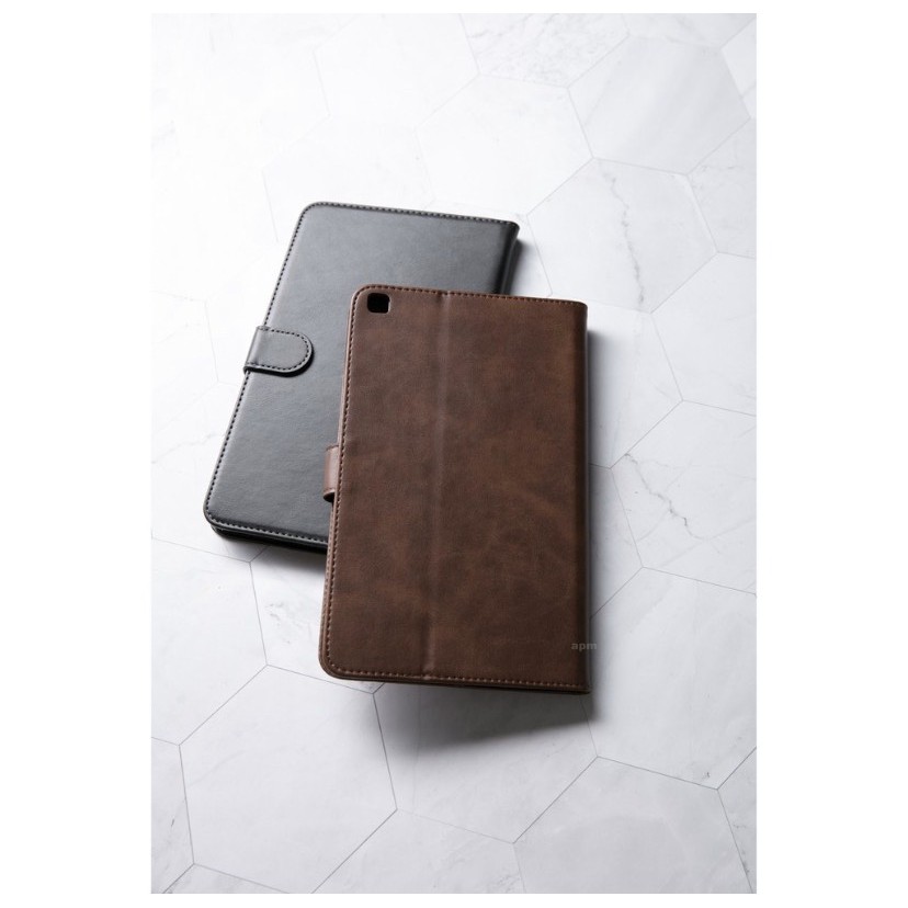 小牛紋平版皮套 適用三星Galaxy Tab S6 LITE P610/P615 全包軟殼皮套 磁扣掀蓋式皮套 插卡皮套