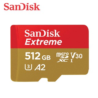 SanDisk Extreme 512G A2 U3 microSDHC UHS-I 傳輸速度高達 190M 記憶卡