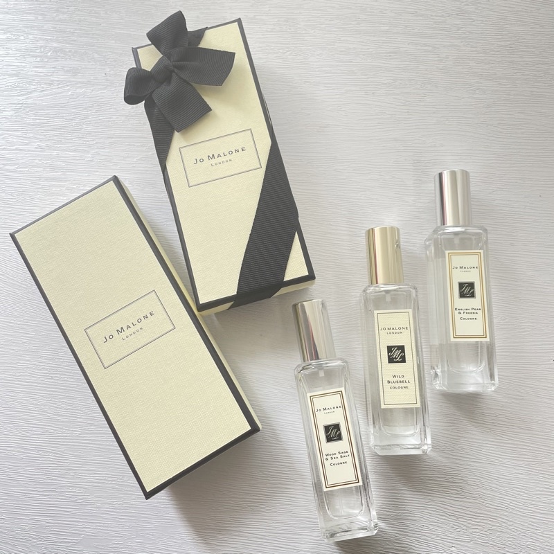 Jo Malone 香水禮盒 藍風鈴 英國梨 小蒼蘭 鼠尾草 海鹽 香水 禮盒 30ml