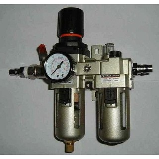 全新高品質空壓機工具自動濾水器 與濾油.含壓表. (三點組合)