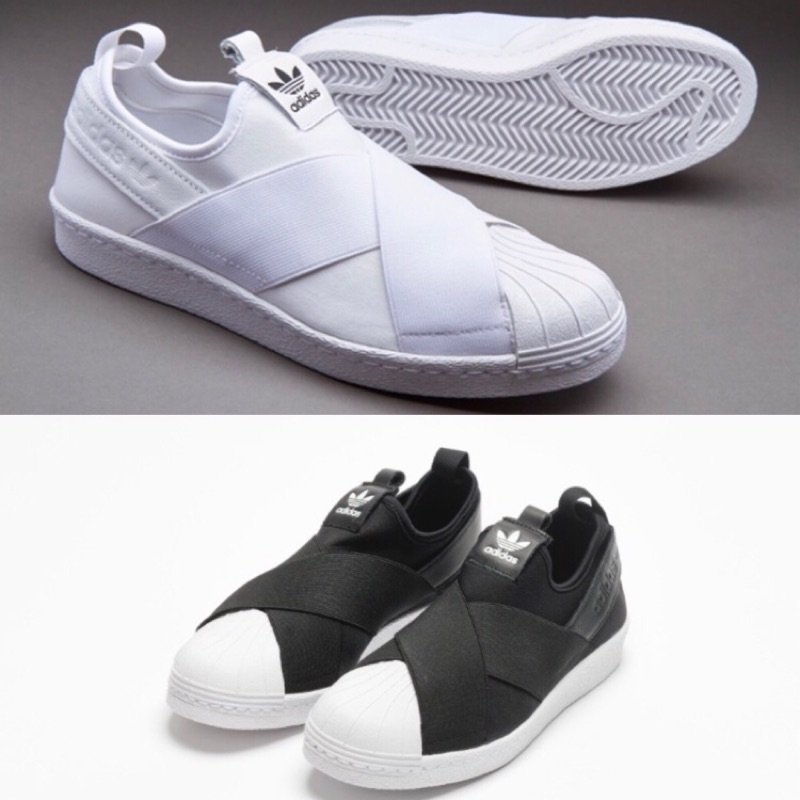 Adidas Superstar Slip on 黑  /  白 經典款