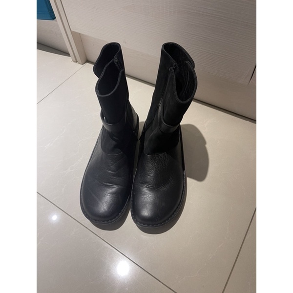 La New黑色短靴25.0