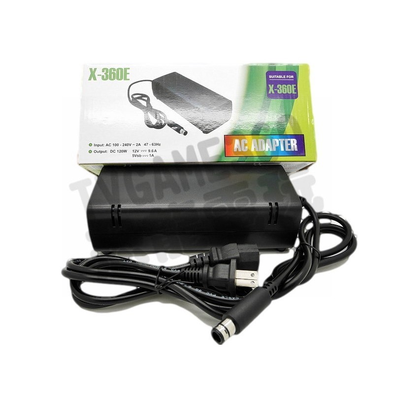 XBOX360E 副廠變壓器 電源供應器 電源線 100V-240V(內搭高散熱風扇，不易發燙) 【台中恐龍電玩】