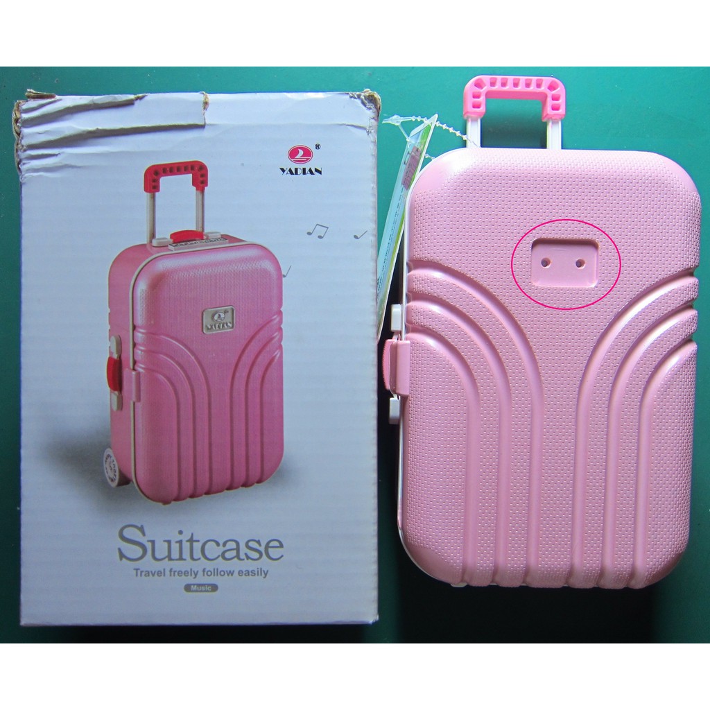 Suitcase 行李箱造型音樂首飾盒