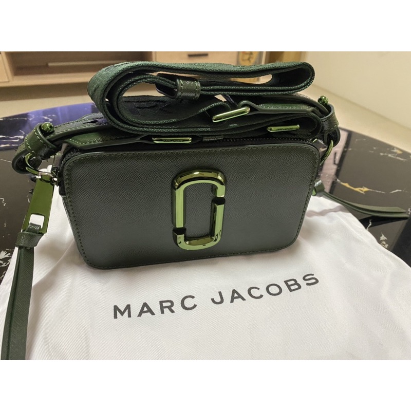 [二手免運］MARC JACOBS相機包 墨綠色 MJ相機包