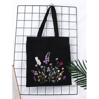 🐟飛魚小舖🐟開發票 30款 刺繡diy帆布袋包包手工繡品材料包自繡花手提包絲帶繡蘇繡布包D26.27