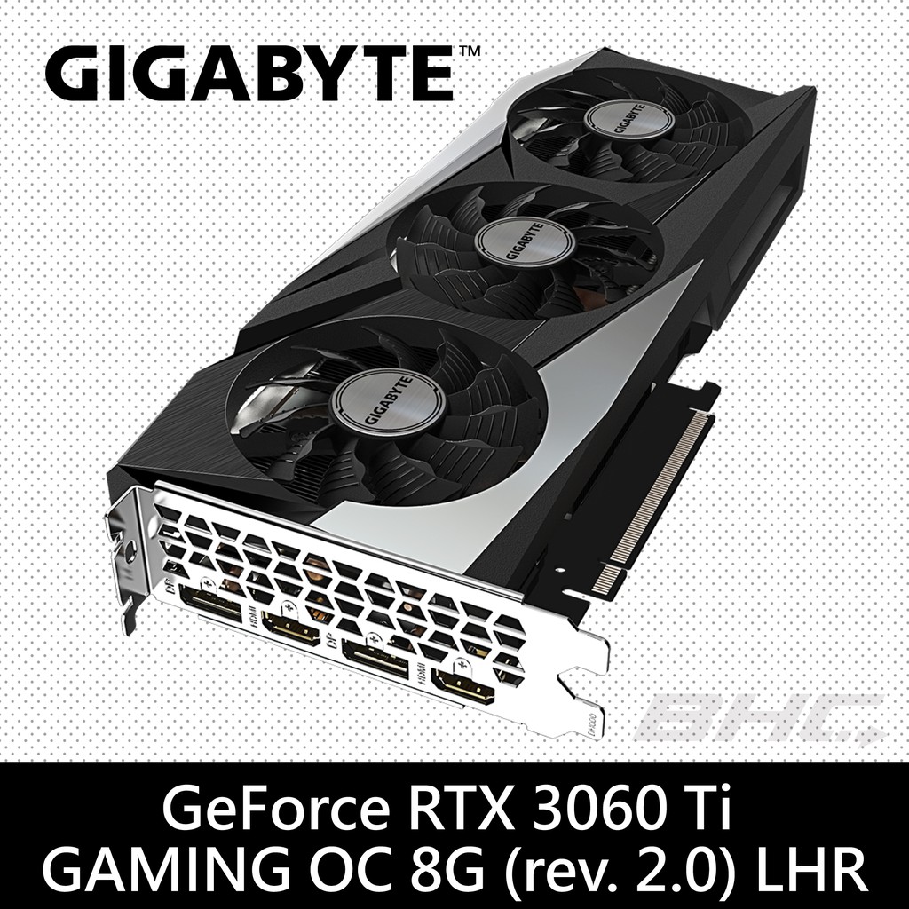 技嘉 GeForce RTX 3060 Ti GAMING OC 8G (rev. 2.0)顯示卡
