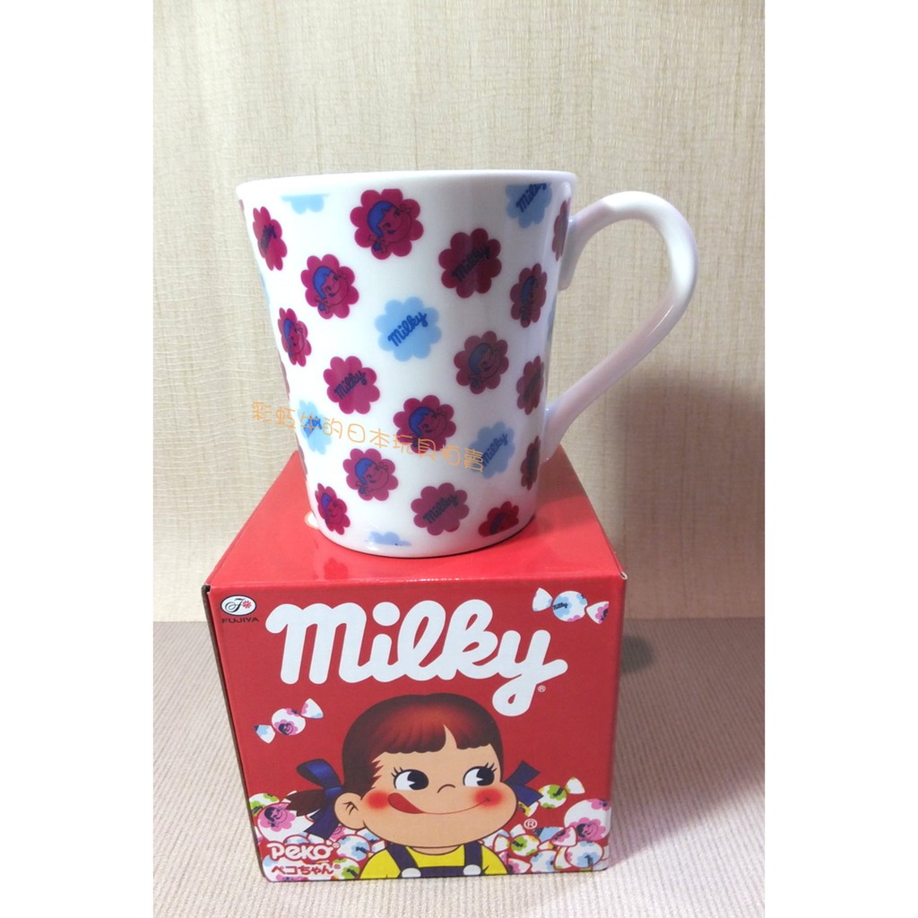 日版 不二家PEKO 牛奶妹 經典牛奶糖包裝紙圖樣 馬克杯 生日禮物 收藏 Candy Mug