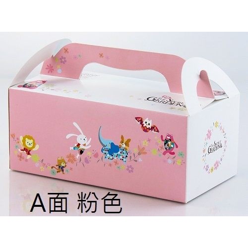 [現貨]手繪風可愛動物 手提餐盒(中) 外帶提盒 包裝紙盒 【C044】
