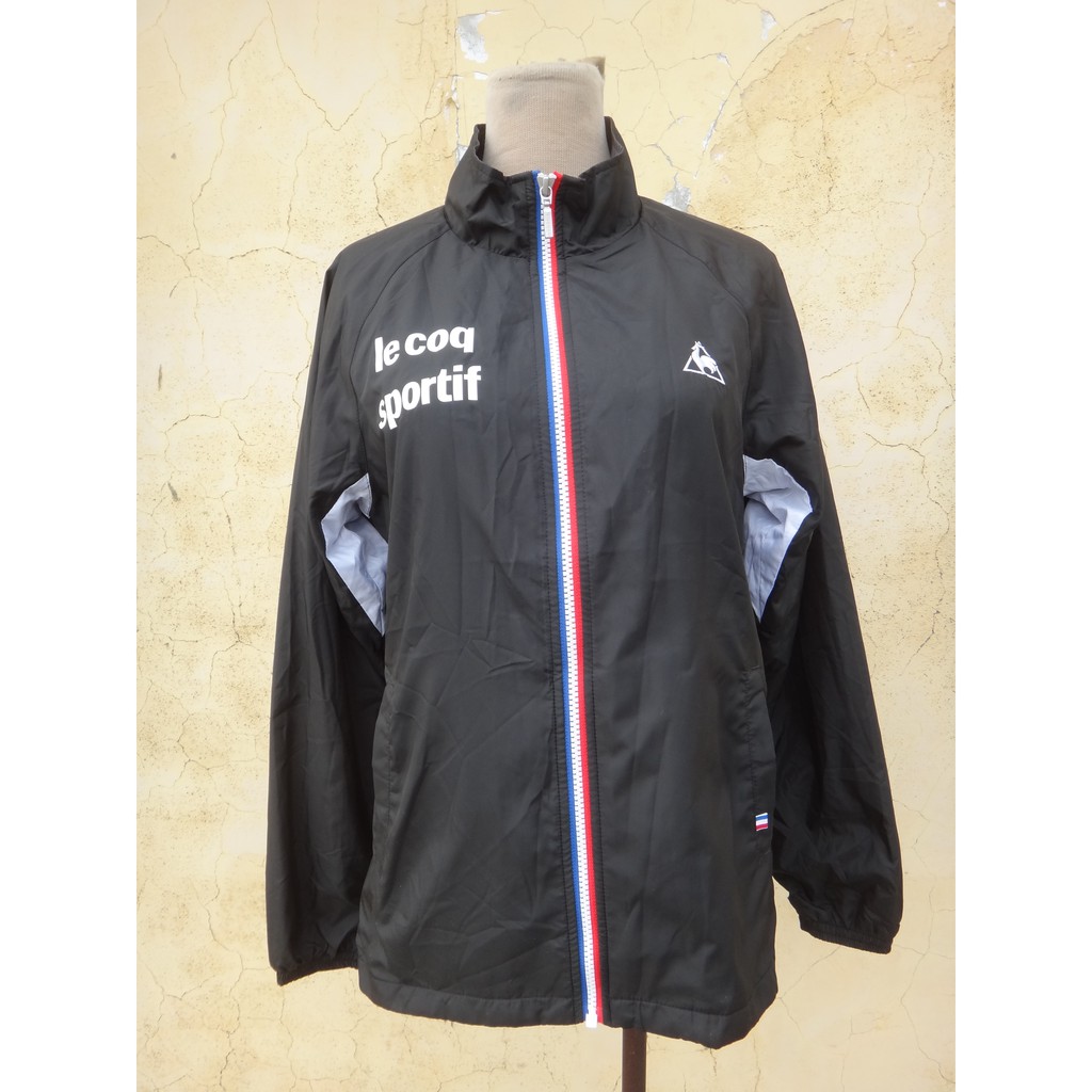 正品 le coq sportif 公雞牌 黑色 立領防風外套 size: L