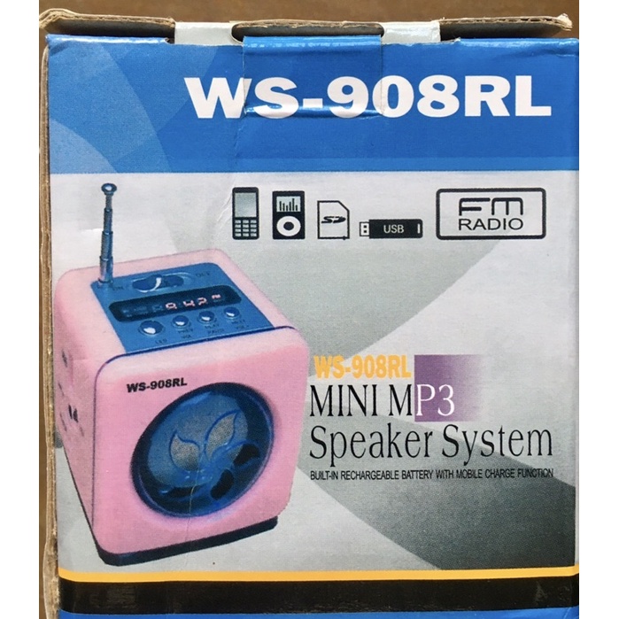二手❗️迷你小音箱 WS-908RL 買就贈 2GB記憶卡