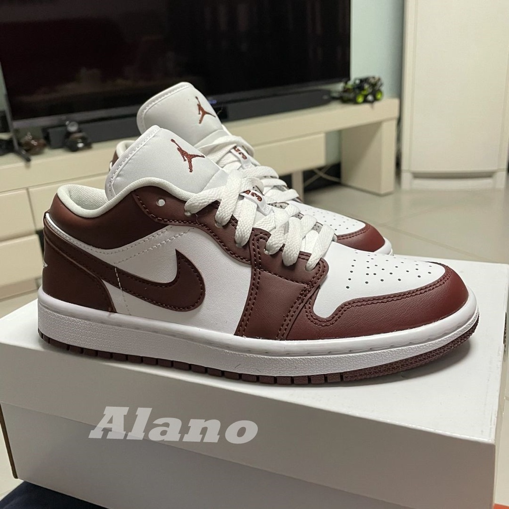 Air Jordan 1 Low Team Red 深酒紅酒紅咖啡色男女同款aj1 低筒dc0774 116 蝦皮購物