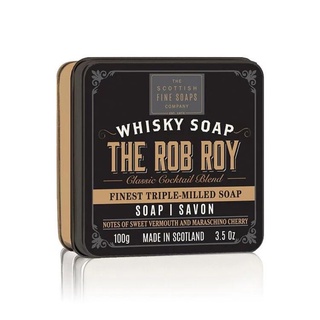 【英國 Scottish Fine Soaps】威士忌系列紳士沐浴皂（羅伯洛伊/ 黑盒）香水沐浴皂 原廠公司貨