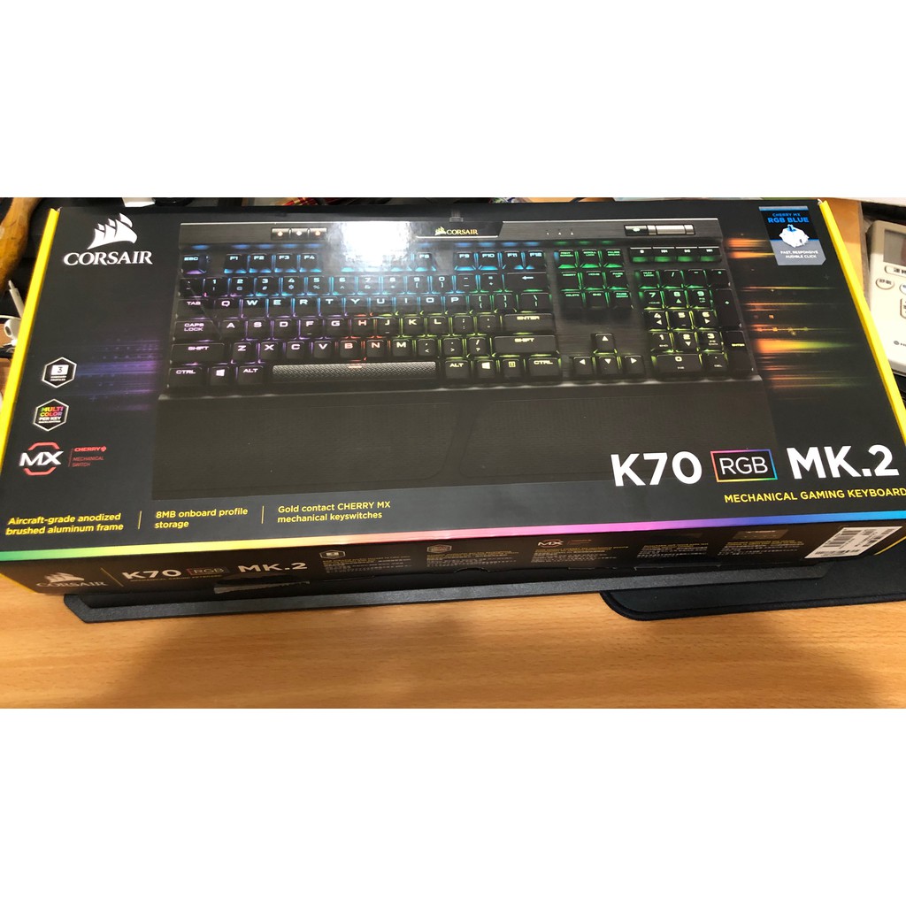 Corsair 海盜船 K70 MK2 RGB 青軸 機械式鍵盤