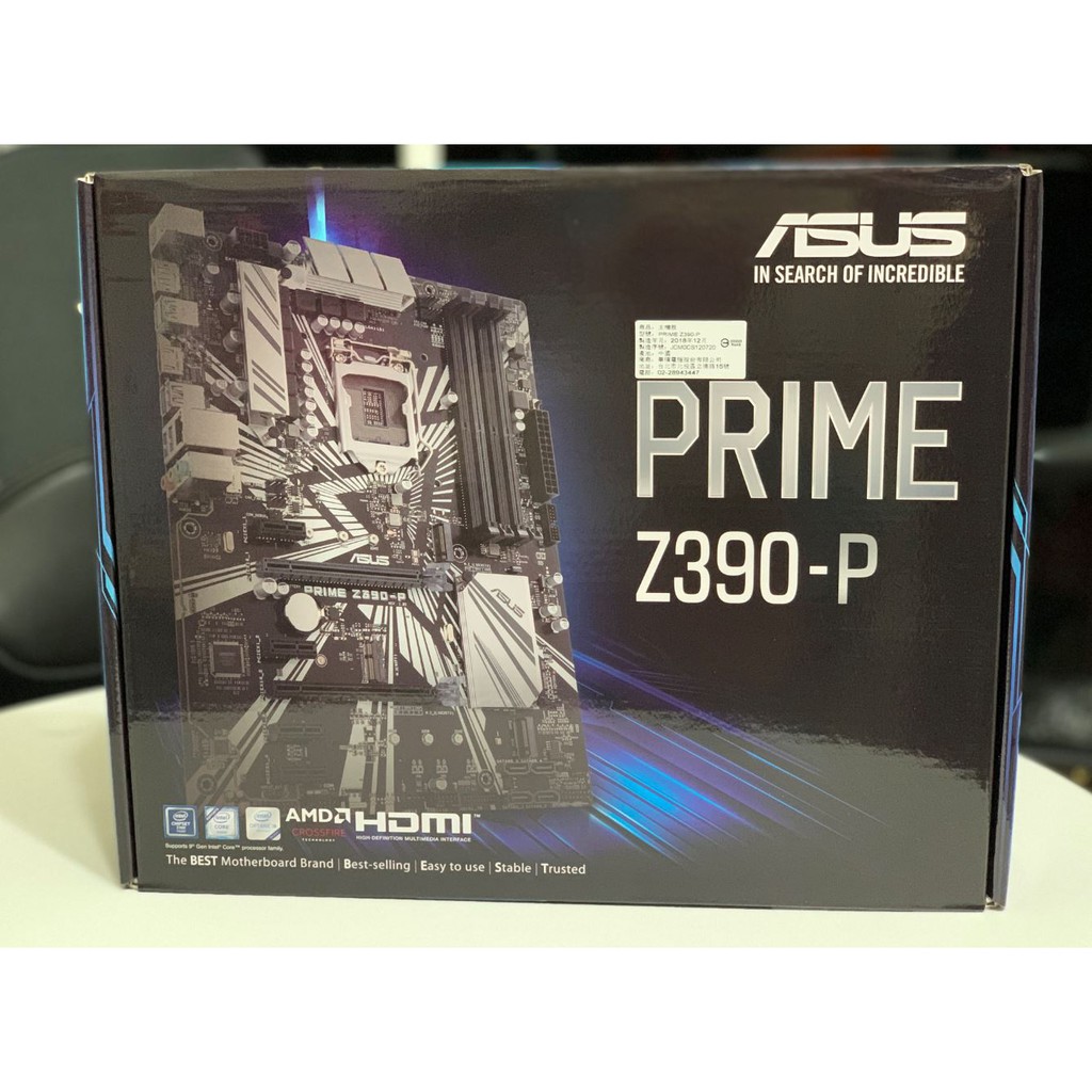 華碩 PRIME Z390-P 主機板 - Z390 雙 M.2 全新盒裝  willywilly1210 專用賣場