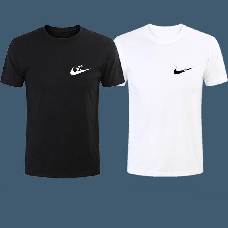 男生短袖t恤nike 短袖nike T恤耐吉衣服百搭男士短袖t恤夏季寬鬆圓領體恤衫加肥碼休閒運動兩件