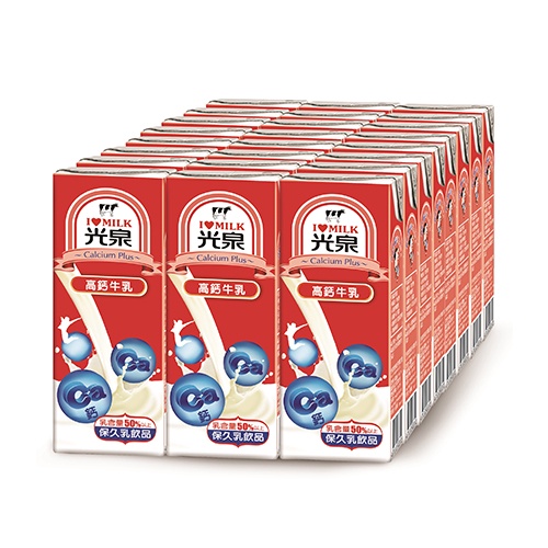 光泉保久乳 高鈣牛乳0mlx24入 箱 愛買 蝦皮購物