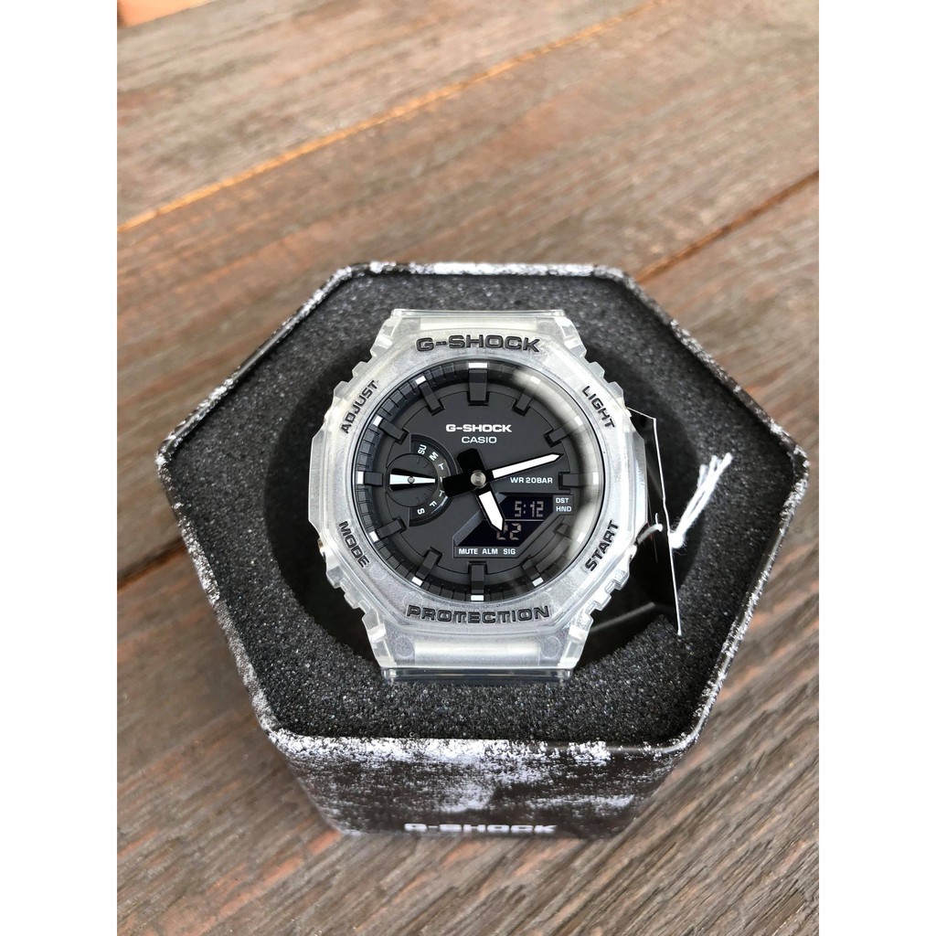 📢【現貨全新商品】 Casio 卡西歐 農家橡樹 G-Shock GA-2100SKE-7 透明