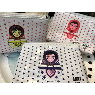 【∮魔法時光∮】ANNA SUI安娜蘇 零錢包 Dolly洋娃娃零錢包 藍色 紅色 黃色