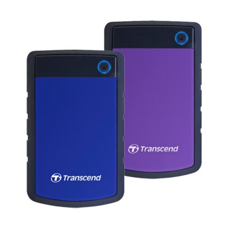 【Transcend 創見】4TB StoreJet 25H3 軍規防震2.5吋USB3.1行動硬碟-藍、紫