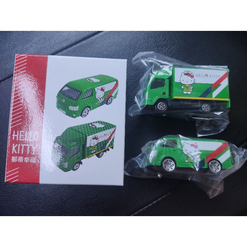 現貨 一組兩台  中華郵政 郵局 限量 hello kitty  郵蒂幸福 造型小郵車 郵車