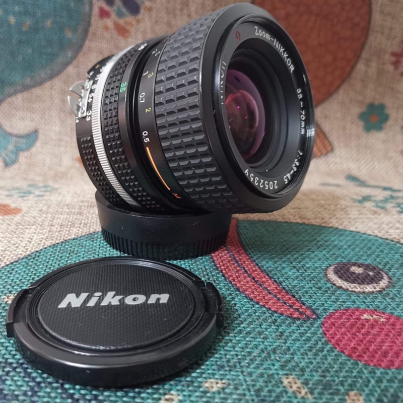 Nikon 35-70mm f3.3~4.5 標準變焦鏡頭 （可接canon m43 富士）老鏡頭
