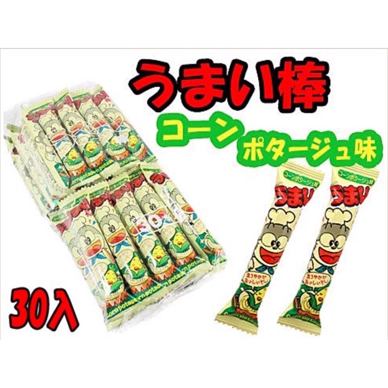 日本No.1國民零食小叮噹 香脆玉米棒 玉米濃湯棒/30支入 /包