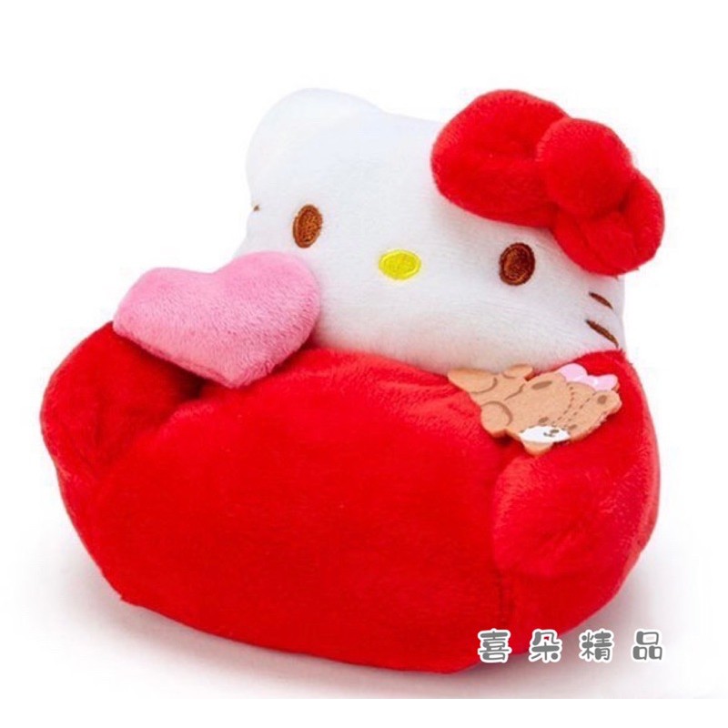 日本 SANRIO 三麗鷗 凱蒂貓 Kitty 造型沙發 場景配件 迷你娃娃用