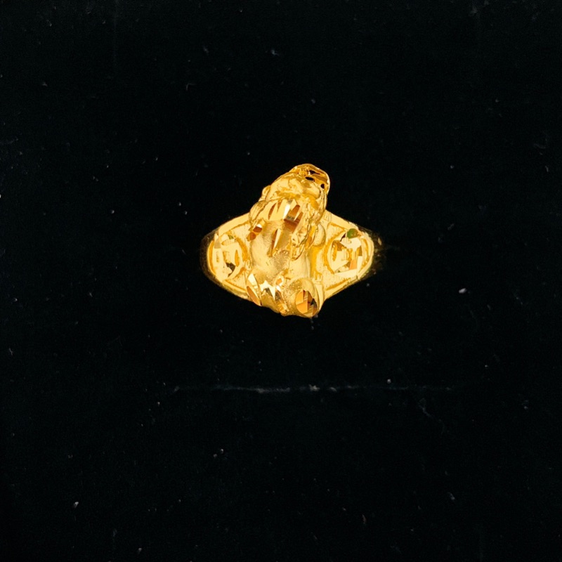 景福珠寶銀樓✨純金✨黃金戒指 貔貅 咬錢 亮面 造型 戒指