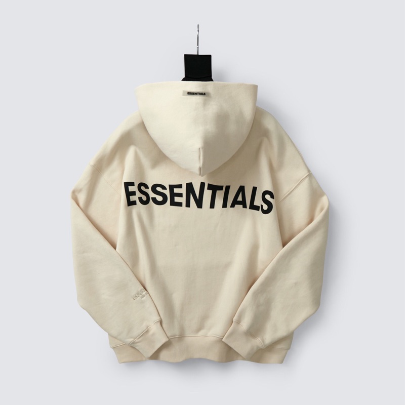 Fear Of God Fog Essentials Logo 長袖連帽tee 米白 蝦皮購物