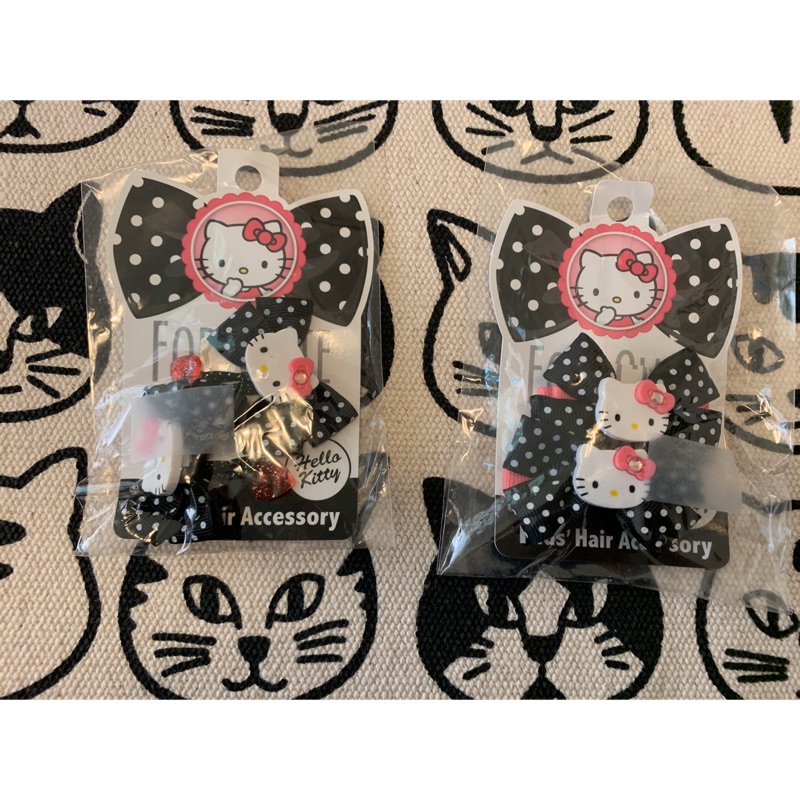 日本製 全新 正版 三麗鷗 Hello Kitty 髮飾 髮夾 綁頭髮 蝴蝶結 髮帶