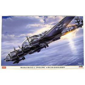 HASEGAWA 02305 Heinkel He111Z-2“Zweeling”w / Bv246 Hagelkorn 