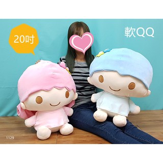正版 三麗鷗 kikilala 雙子星軟QQ大娃娃 美樂蒂 大耳狗 布丁狗 共五款 軟QQ玩偶抱枕 全新正版