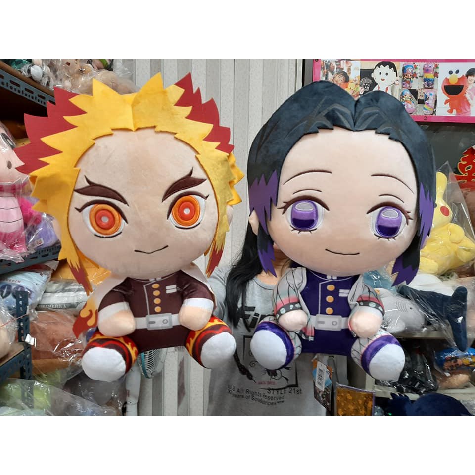 柱煉獄杏壽郎~殺隊~禰豆子~炭治郎 水柱富岡義勇~蟲柱蝴蝶忍 鬼滅之刃娃娃 蝴蝶忍 煉獄杏壽郎 富岡義勇