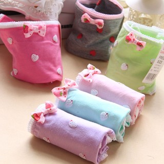 ❤ My Dear 貼身衣物小舖 ❤ 清新可愛立體草莓蝴蝶結純棉內褲-689