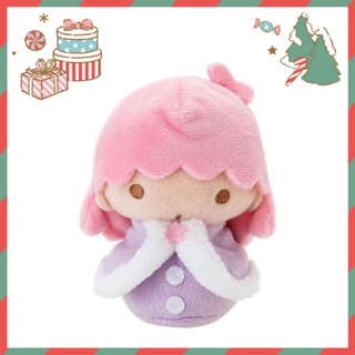日本三麗鷗雙子星LALA kitty 冬季 小雪人 萬聖節沙包立體 迷你娃娃