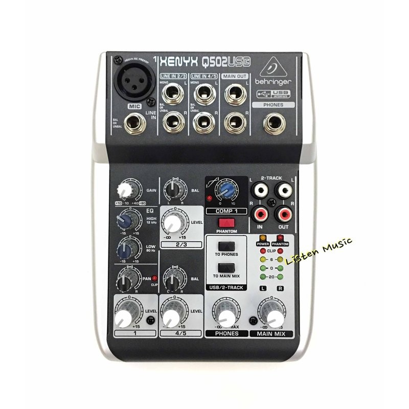 立昇樂器 耳朵牌 Behringer XENYX Q502S MIXER 錄音介面 USB 混音器 公司貨 宅錄 錄音