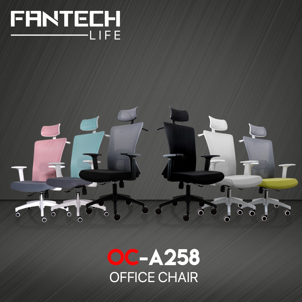 【Fantech OC-A258】人體工學電競椅 透氣網面/可掛衣/辦公椅/書桌椅