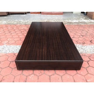 香榭二手傢俱*全新品 胡桃色 單人加大3.5x6.2尺床箱(三分板全封底)-床架-床板-床底-床框-床組-床檯-單人床架
