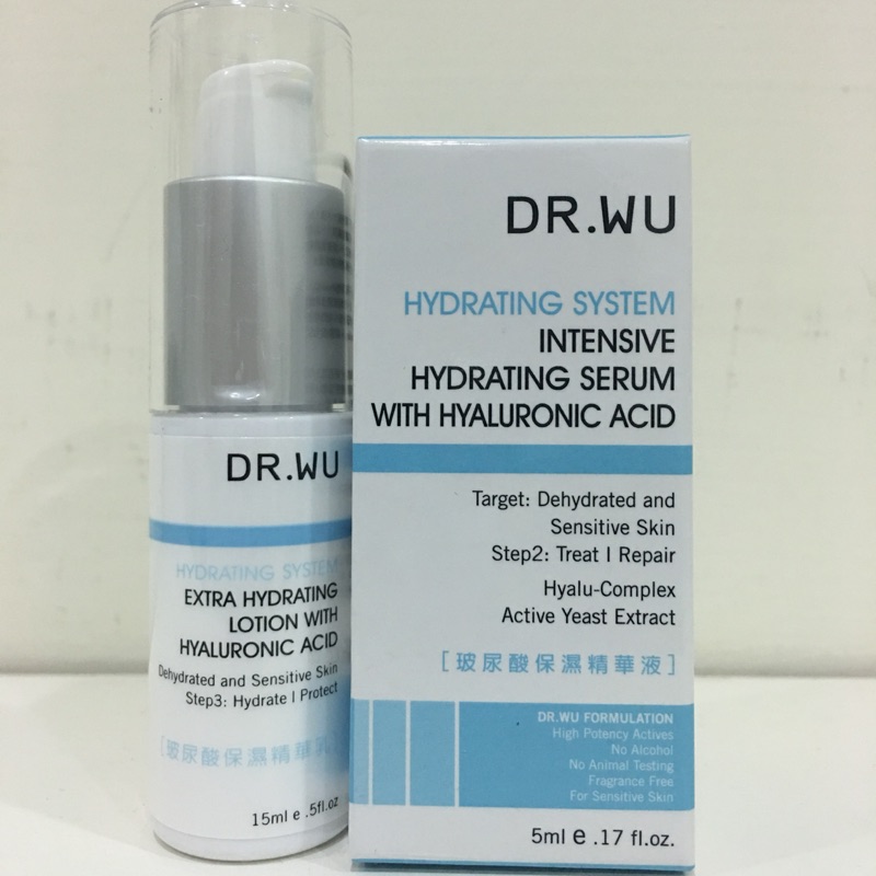 Dr.wu 玻尿酸保濕精華液5ml+精華乳15ml