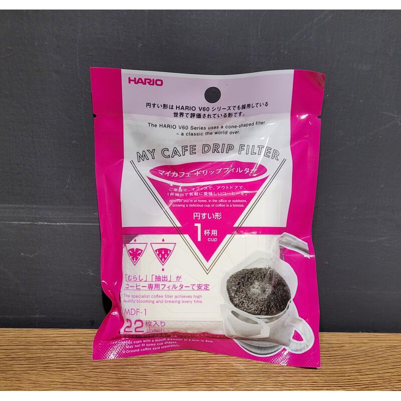 【多塔咖啡】日本製 HARIO V60 鑽石型 錐型月漂白掛耳式濾紙 MDF-1 一包 22枚入 咖啡掛耳袋 濾掛袋