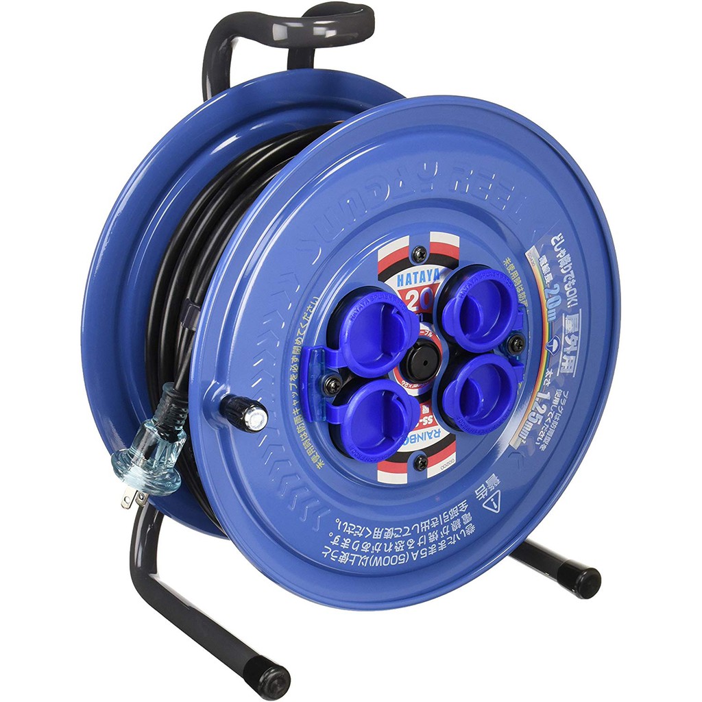 HATAYA  户外用 延長線 動力線 防水 SUNDAY RAINBOW REEL 15A 20米  SS-20