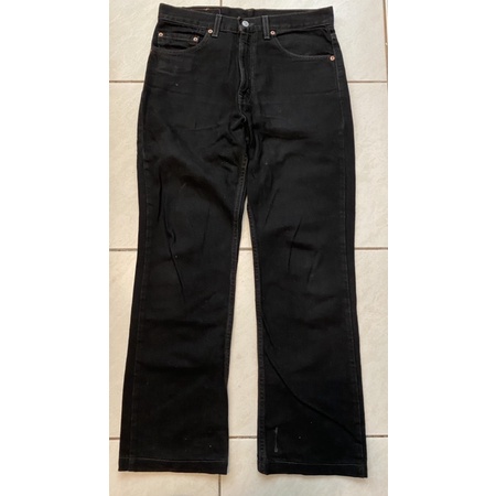 Levi’s 517黑色直筒牛仔褲（32x34)