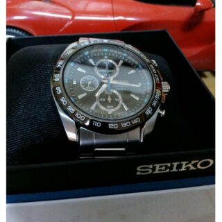 SEIKO精工錶 三眼多功能計時碼錶 賽車錶
