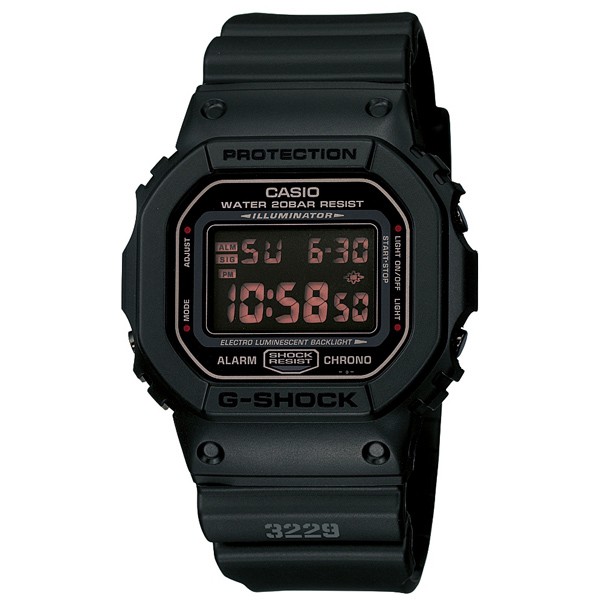 CASIO(卡西歐) G-SHOCK DW-5600MS-1(DW-5600MS-1HDR) 防水 手錶