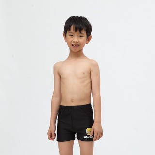 芭比游泳👣Marium男童平口休閒泳褲8143AJ-漢堡