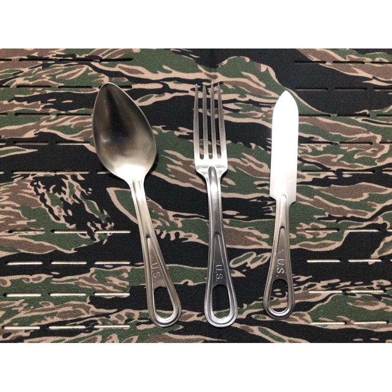 *10🇺🇸 美軍公發 不銹鋼餐具組（商品包含：湯勺、叉子、餐刀）全新品