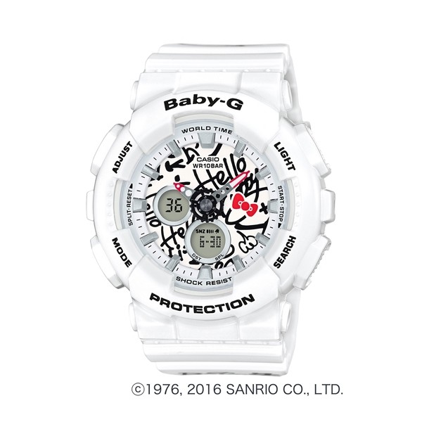 【高冠國際】CASIO BABY-G x HELLO KITTY BA-120KT-7A 聯名 限定 凱蒂貓 潮流錶