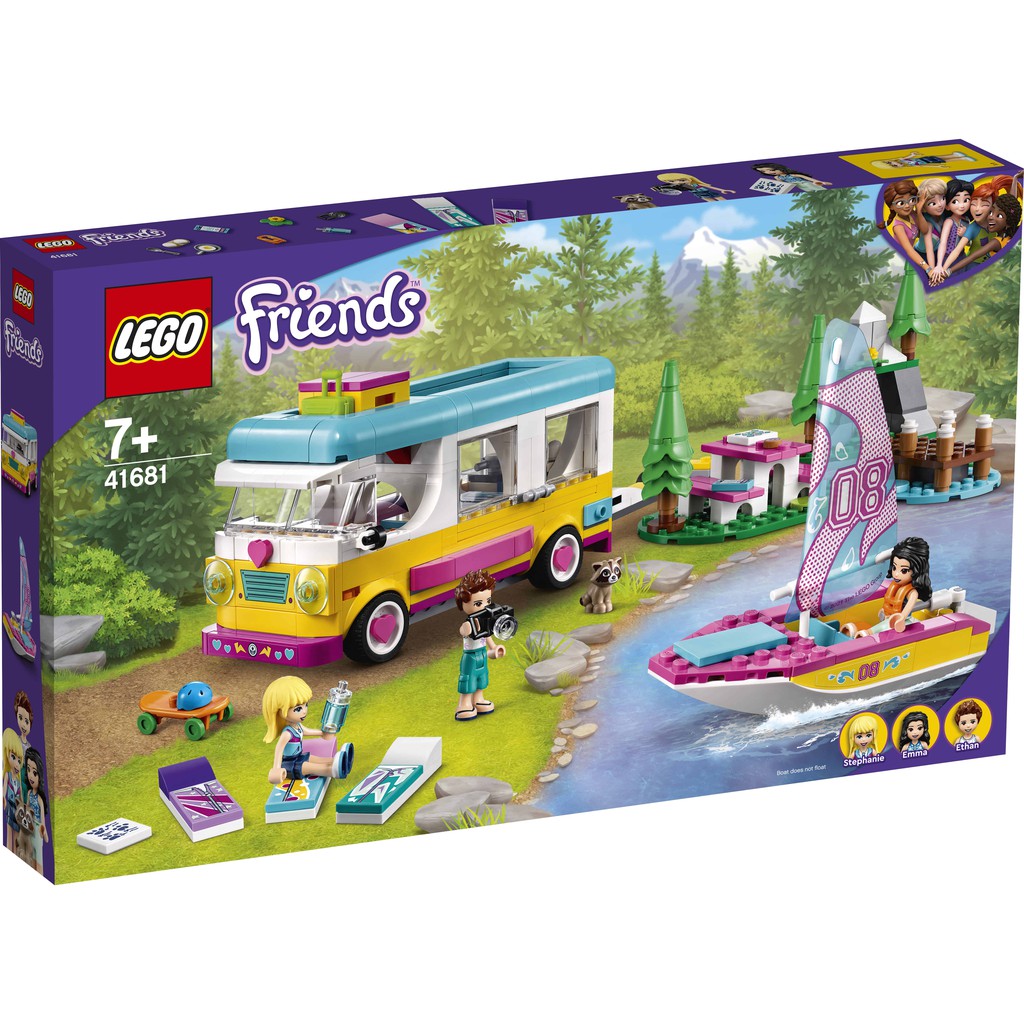 LEGO 樂高 41681 森林露營車和帆船