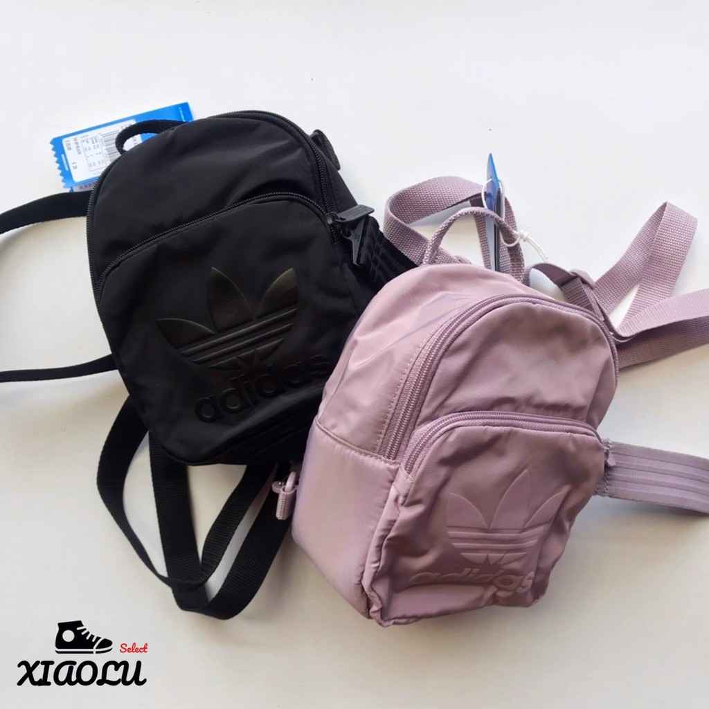 【XIAOLU】 ADIDAS MINI BACKPACK XS迷你 後背包 小型 黑 粉紫 DV0212 DV0213